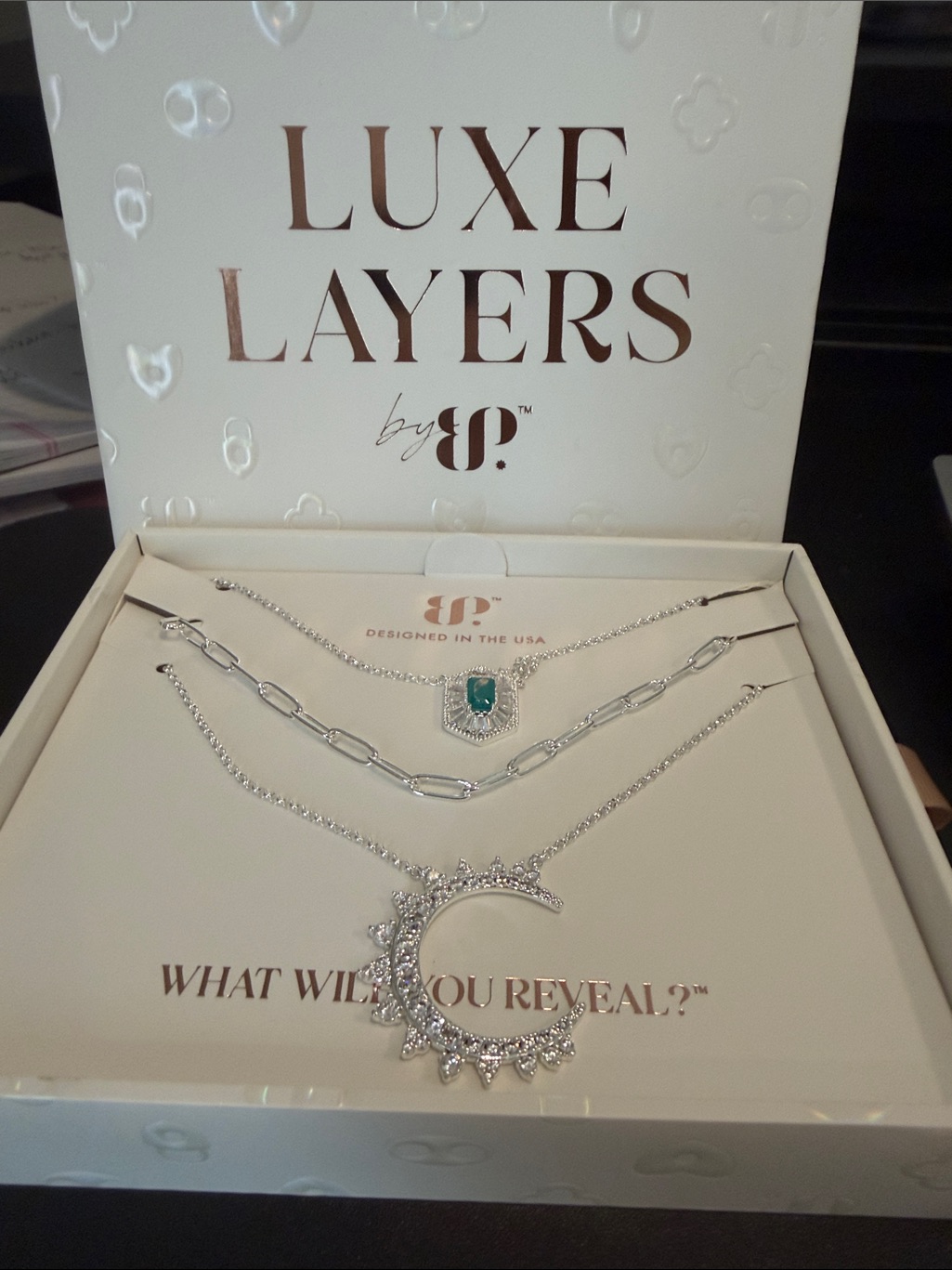 Bomb Party Velvet Sky Luxe Layers Silver Plated Necklace - Paraiba Tourmeline
